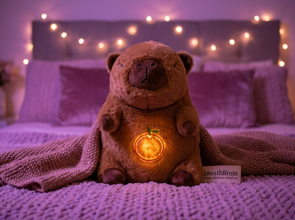 Breathlings™ Capy the Capybara — Breathing Plush for Anxiety