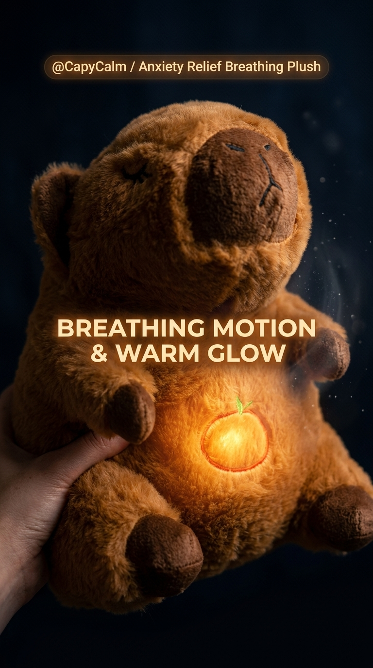 Breathlings™ Capy the Capybara — Breathing Plush for Anxiety
