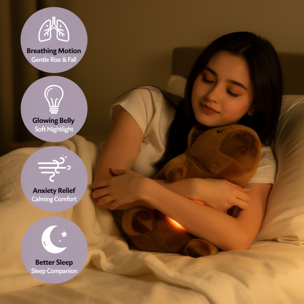 Breathlings™ Capy the Capybara — Breathing Plush for Anxiety